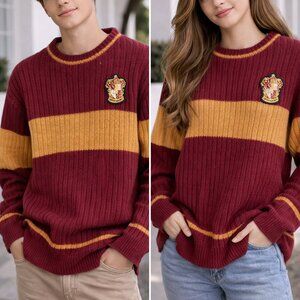 Harry Potter Gryffindor Quidditch Sweater 100%Lambswool Made in Scotland Youth M